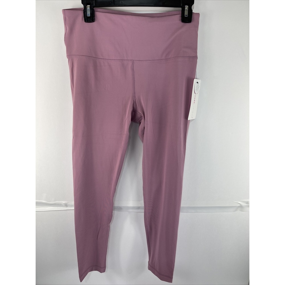 Yogalicious‎ Leggings Large Women Lilac High Rise Ankle Length Nude Tech